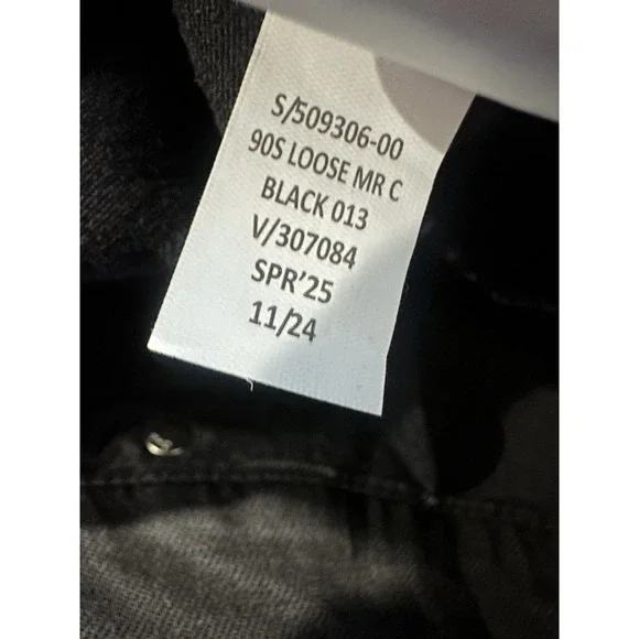 NWT Gap Mid Rise '90s Loose Cargo Jeans Washed Blk Grunge Baggy Skater Sz 33 16 - Picture 11 of 16